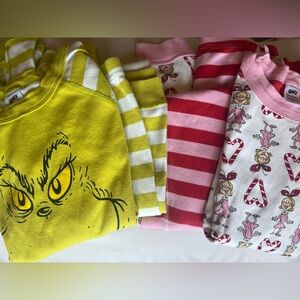 Hanna Andersson Grinch and Cindy Lou PJ Sets